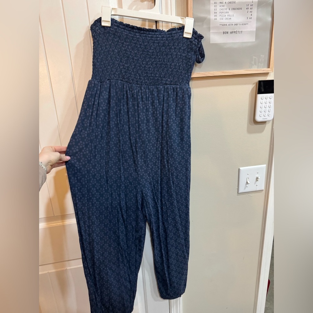 Isabel Maternity by Ingrid & Isabel Blue Jumpsuit